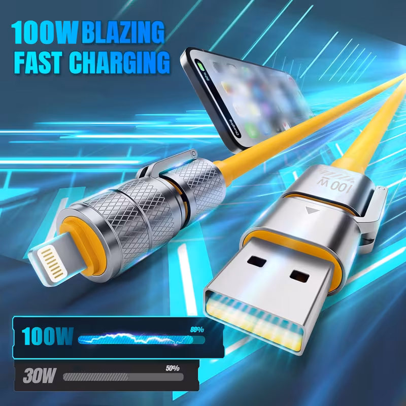 100W 4-in-1 Fast Charging Cable