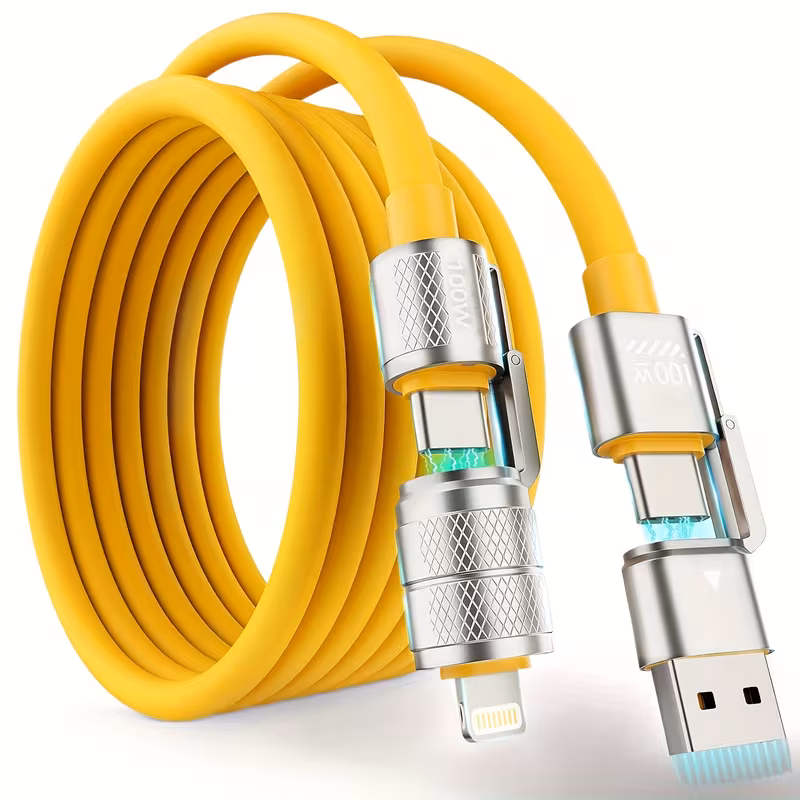 100W 4-in-1 Fast Charging Cable