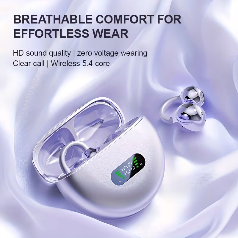 🔥 Hot Sale 70% OFF - Open-Ear Clip-On Wireless Earbuds