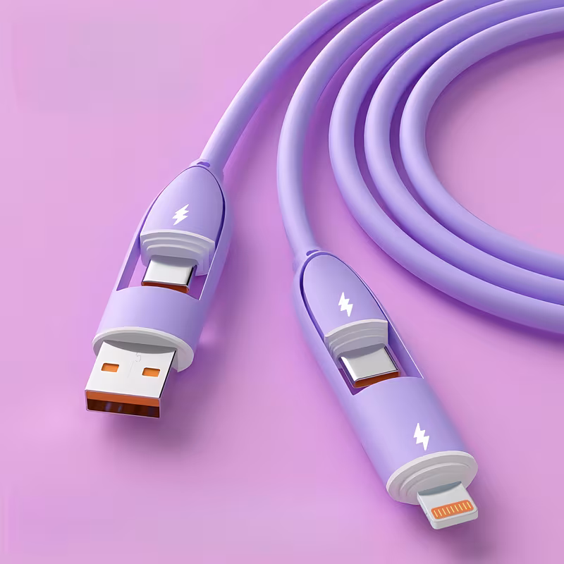 🔥 Hot Sale 70% OFF - 66W 4-in-1 Fast Charging Cable