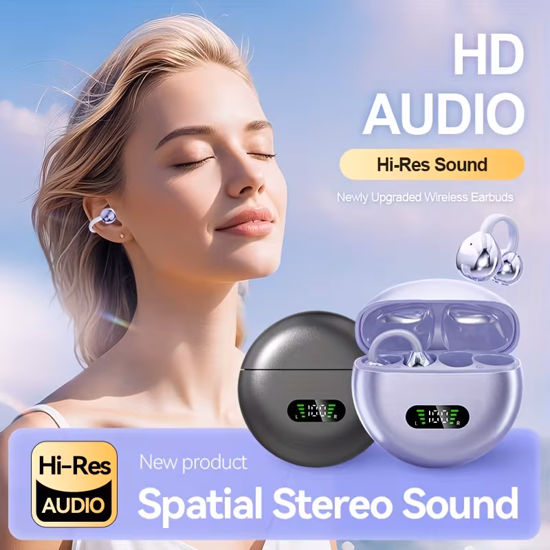 🔥 Hot Sale 70% OFF - Open-Ear Clip-On Wireless Earbuds