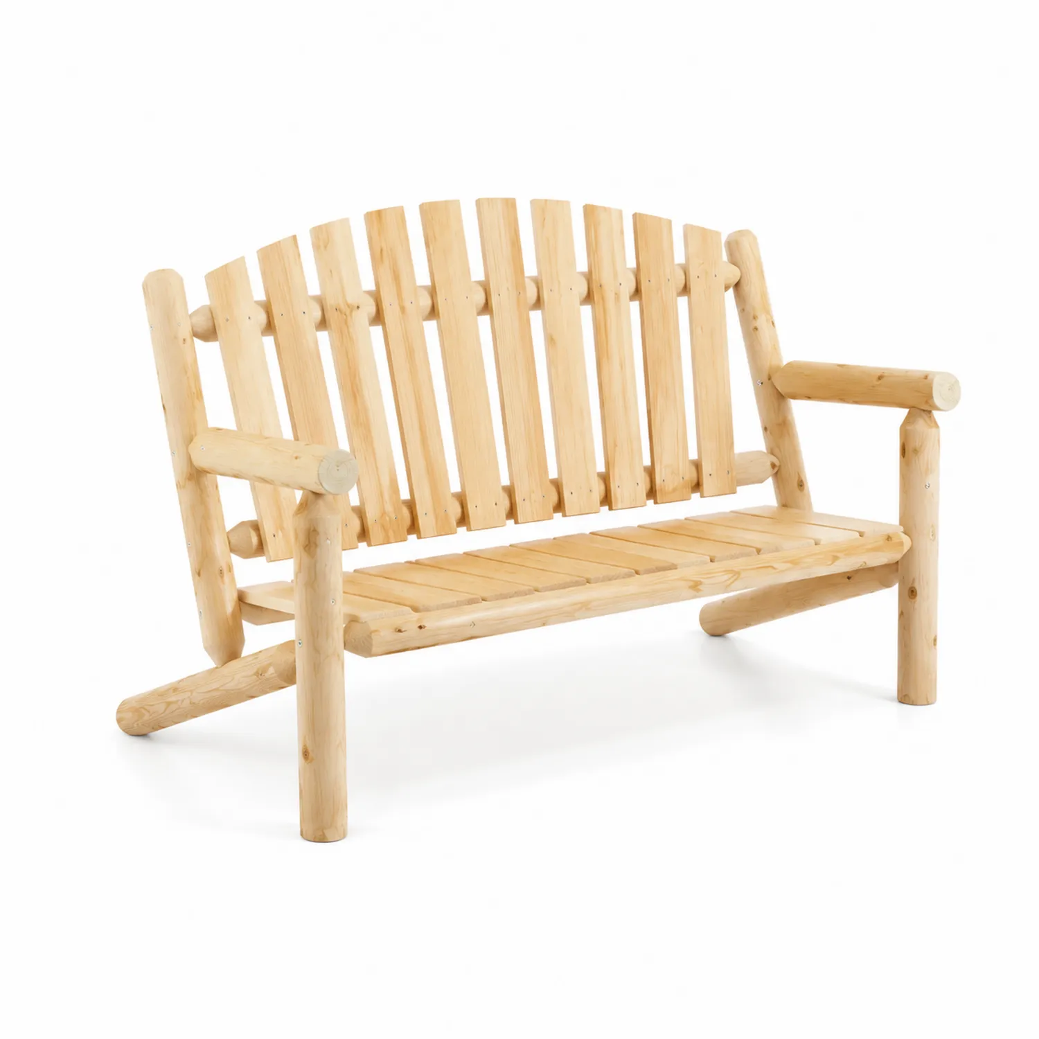 Banc en bois de pin pour extérieur 120 x 60 x 90 cm