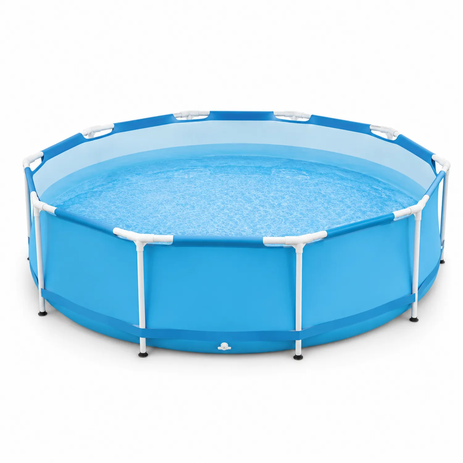 Piscine hors-sol ronde en acier bleu 360 cm x 76 cm