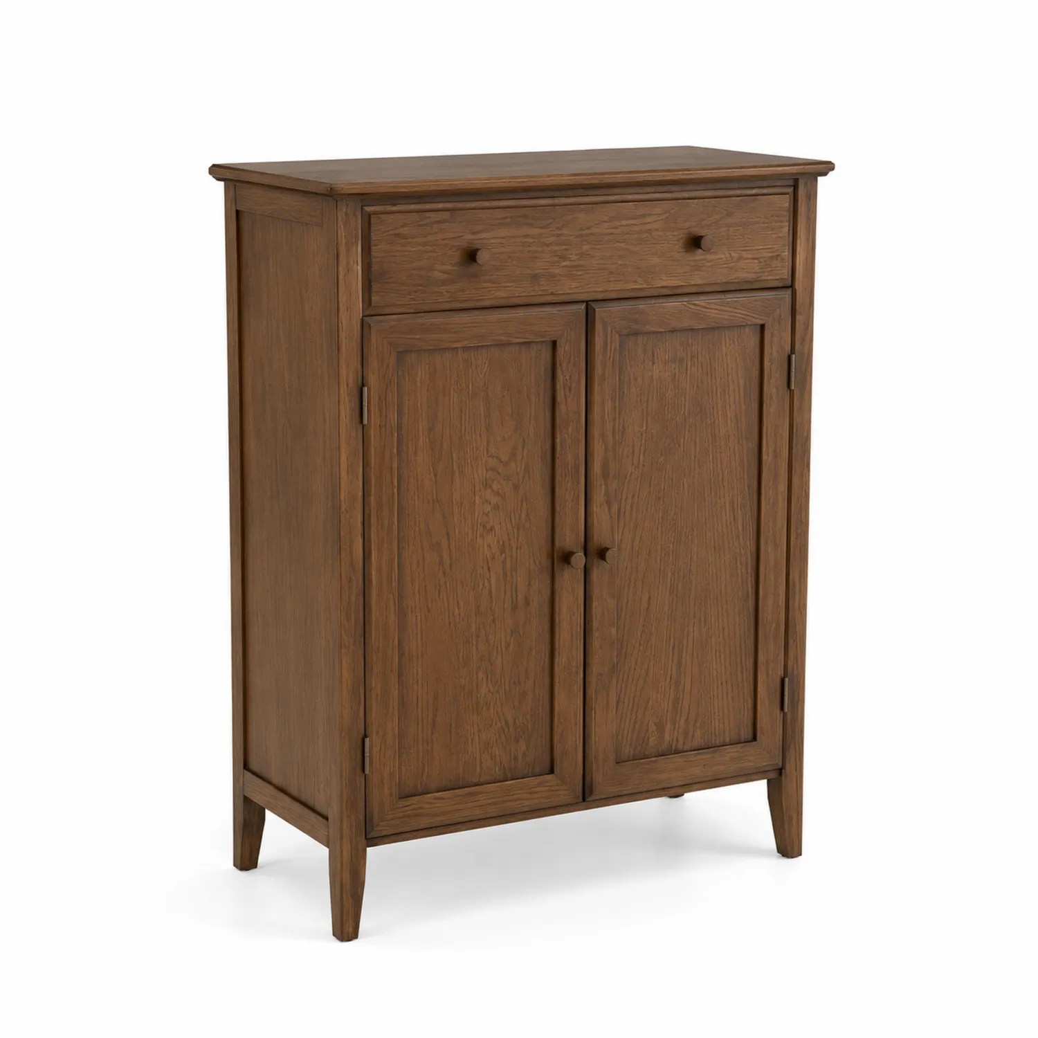 Buffet en bois marron avec tiroir et portes 100x40x120 cm