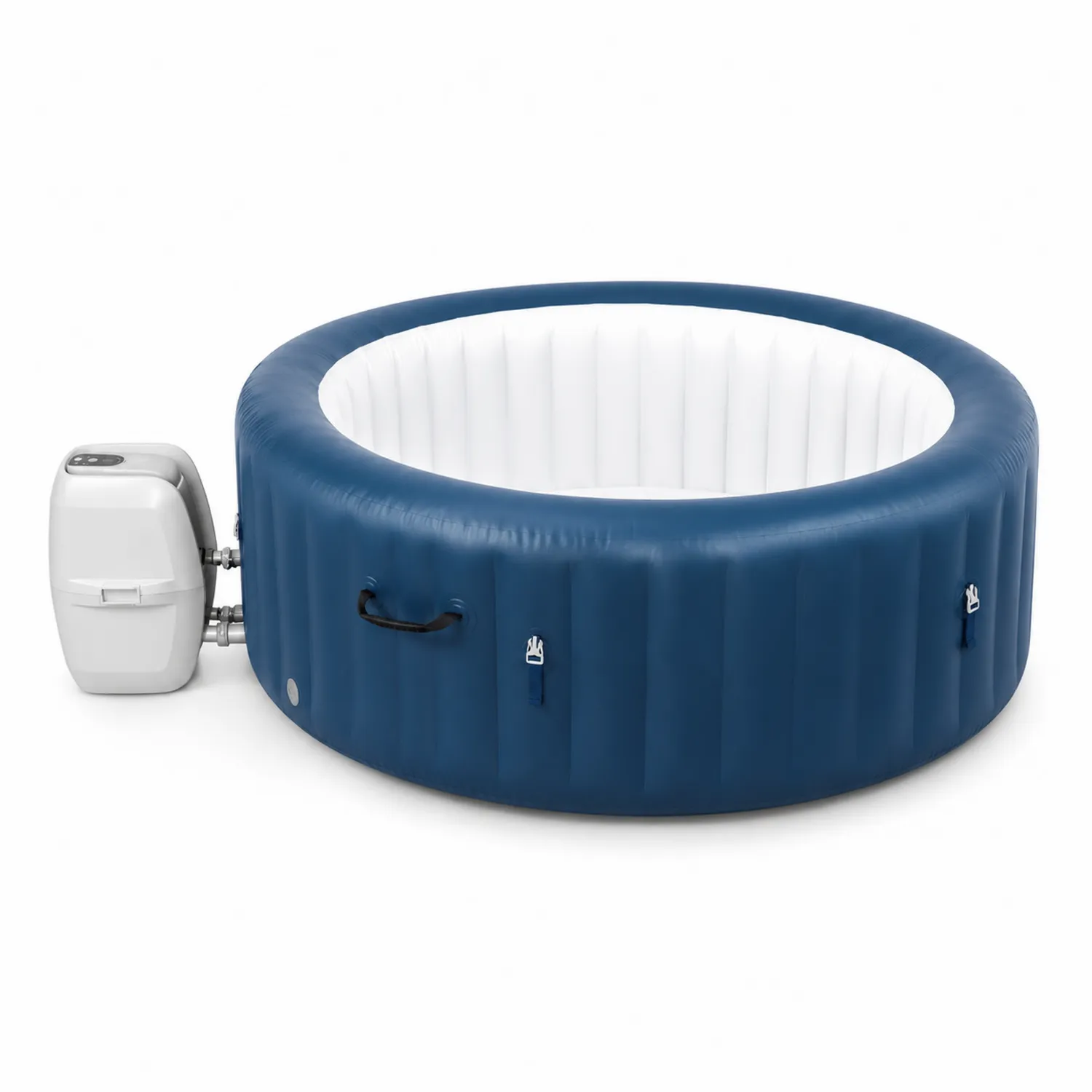 Bain à remous gonflable PVC Bleu/Blanc 196 cm