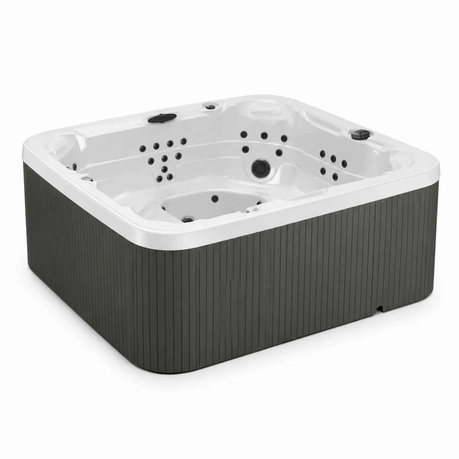 Spa Rectangulaire Blanc/Gris en Acrylique 210x210x90 cm 6 Places