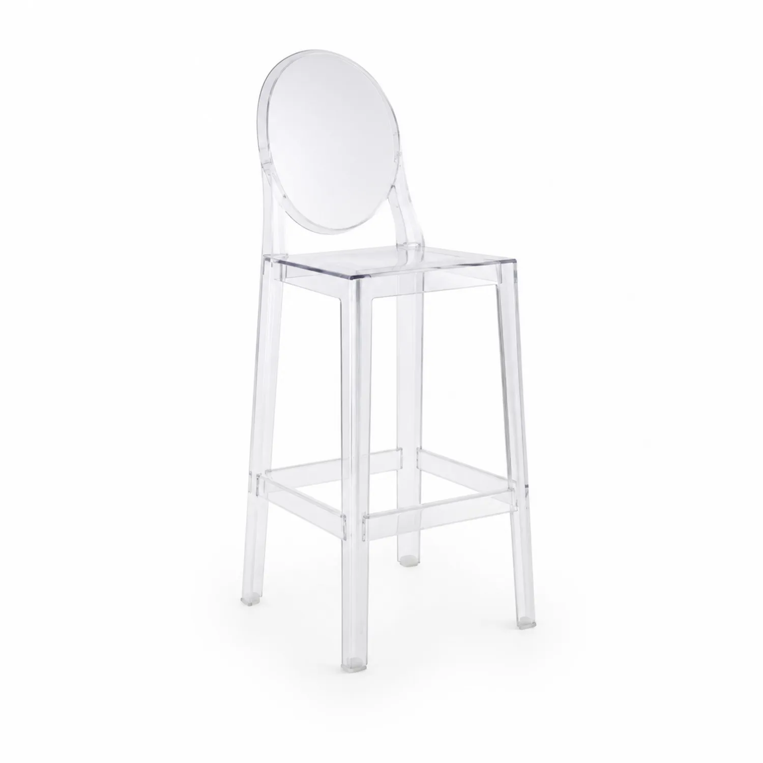 Tabouret de bar en polycarbonate transparent