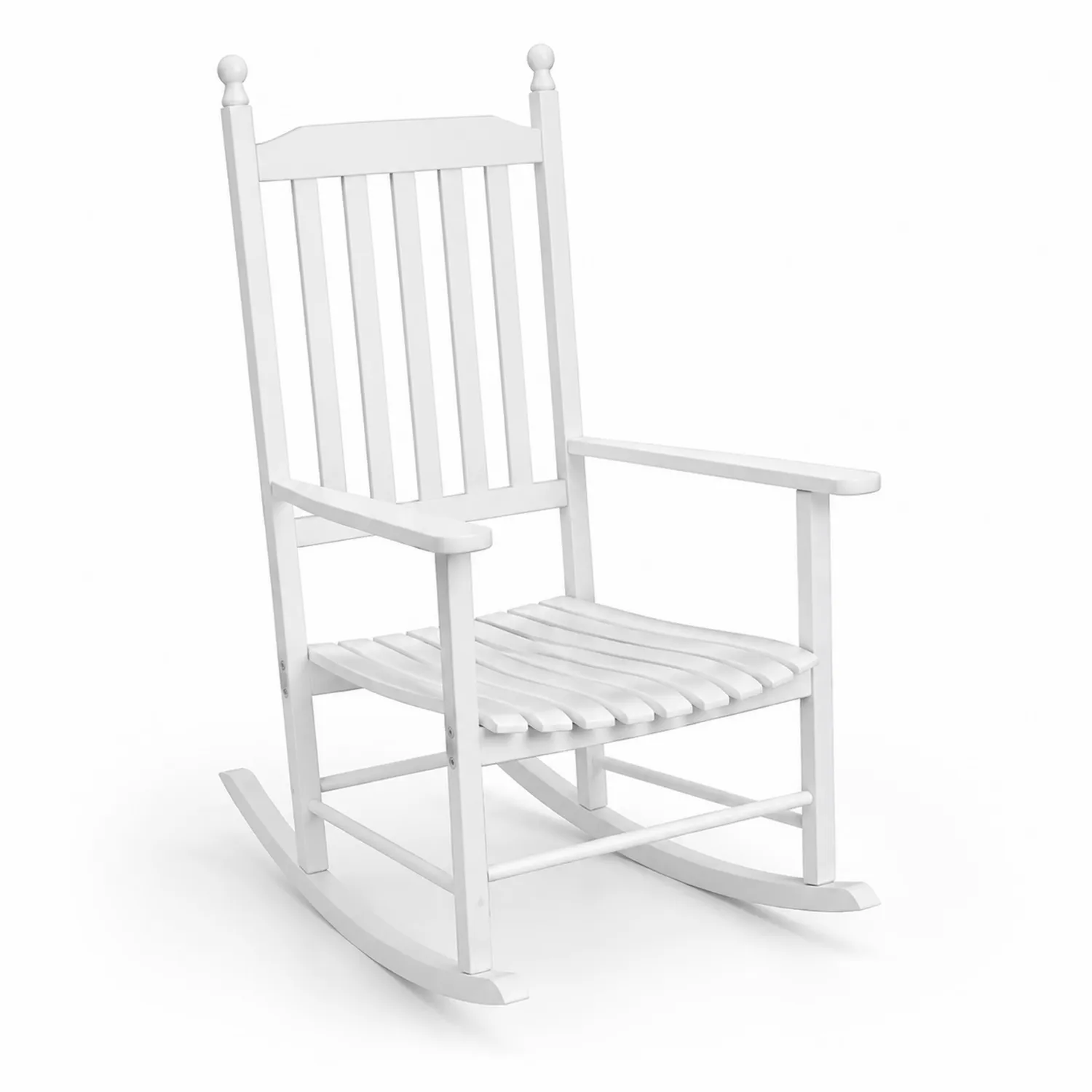 Chaise berçante en bois Blanc