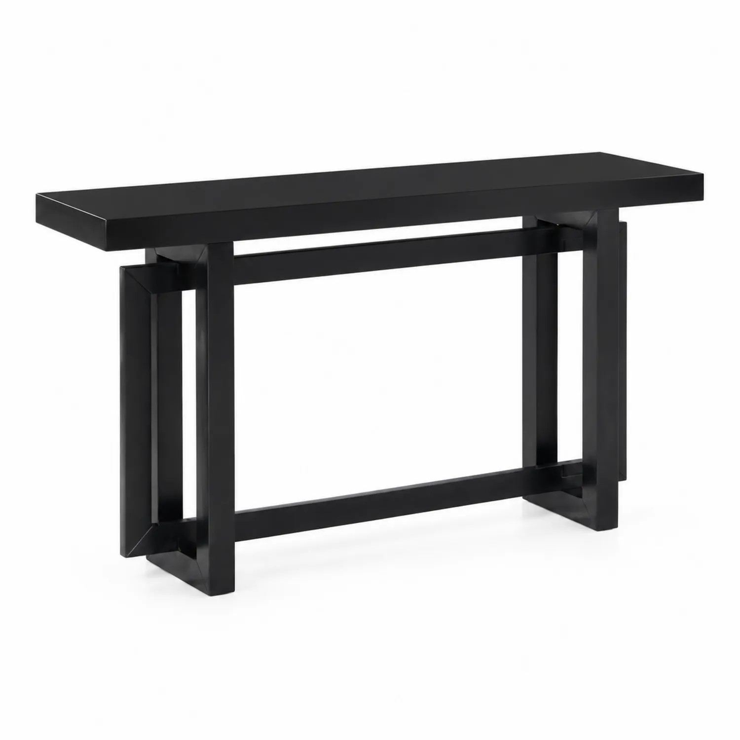 Console en métal noir