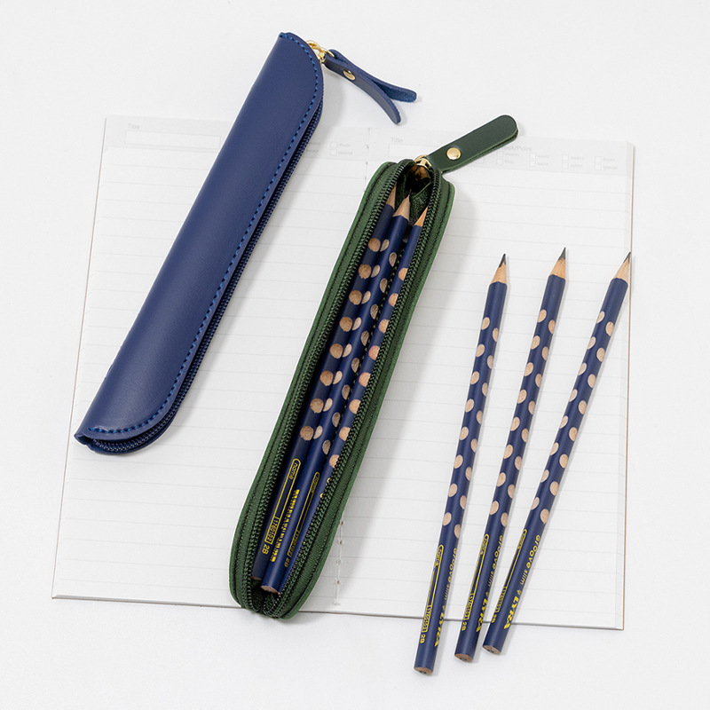 Small PU Leather Pencil Case