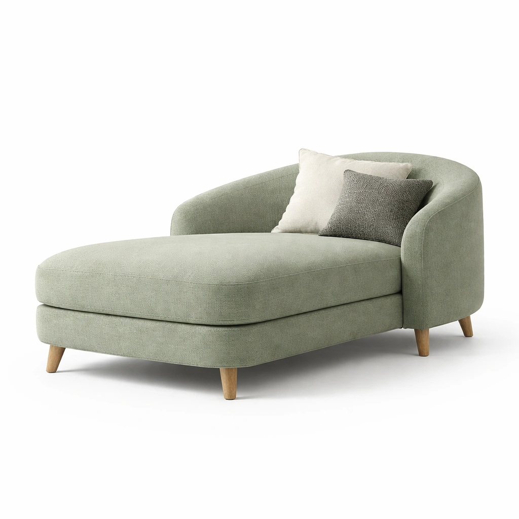 Recamiere Sofa Modern Gruen-nuvoriahome