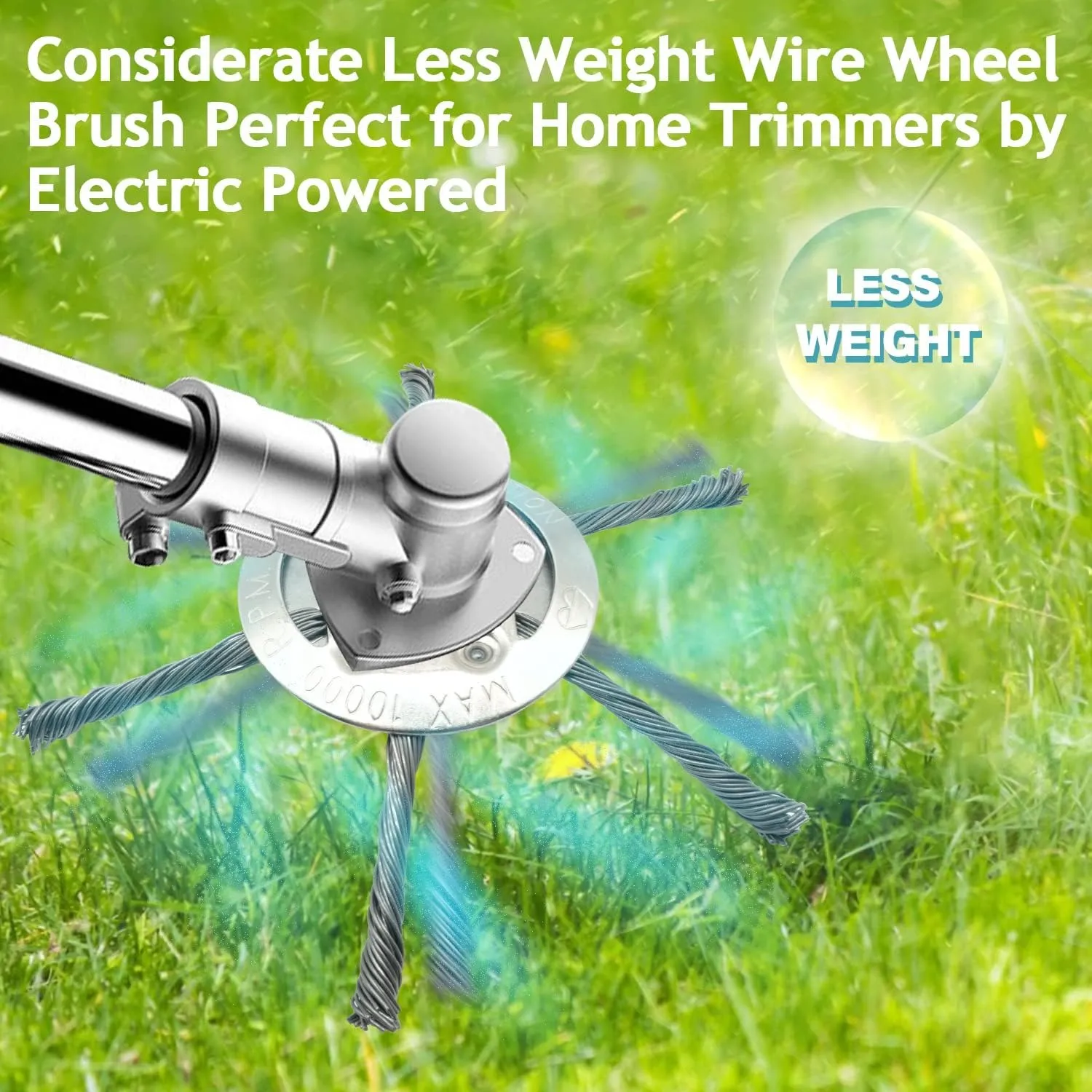 🔥👨‍🌾6 inch Steel Wire Brush Cutter Trimmer Head