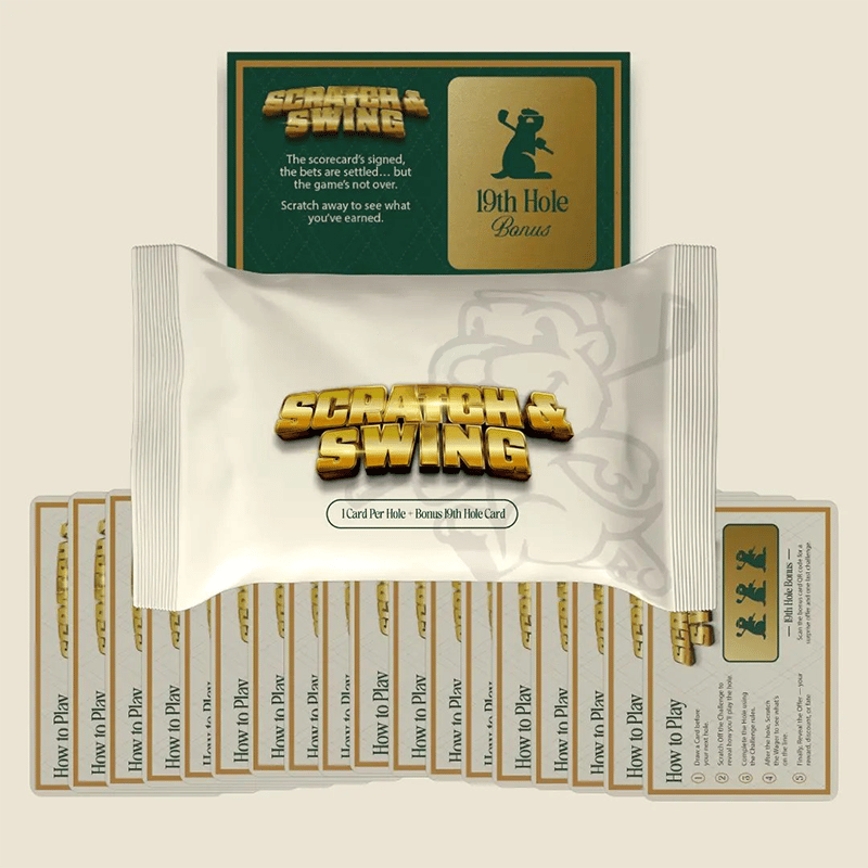 🏌️🎁 Scratch & Swing Scratch Off Golf Card Game (3-pack)