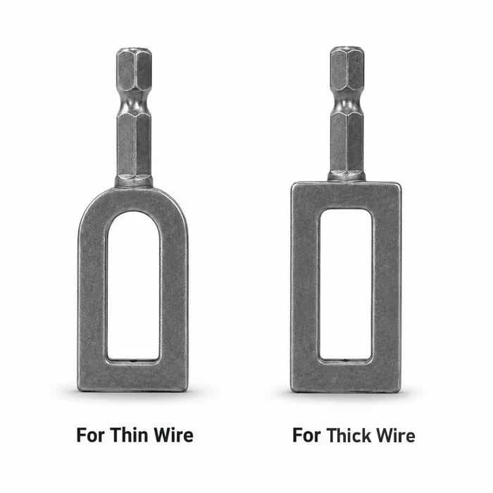 🧰Steel Wire Twisting Tool for Drill - Fast Tightening & Auto Trimming Wire Twist Attachment 🔥 Buy 1 Get 1 Free(2 Pcs)