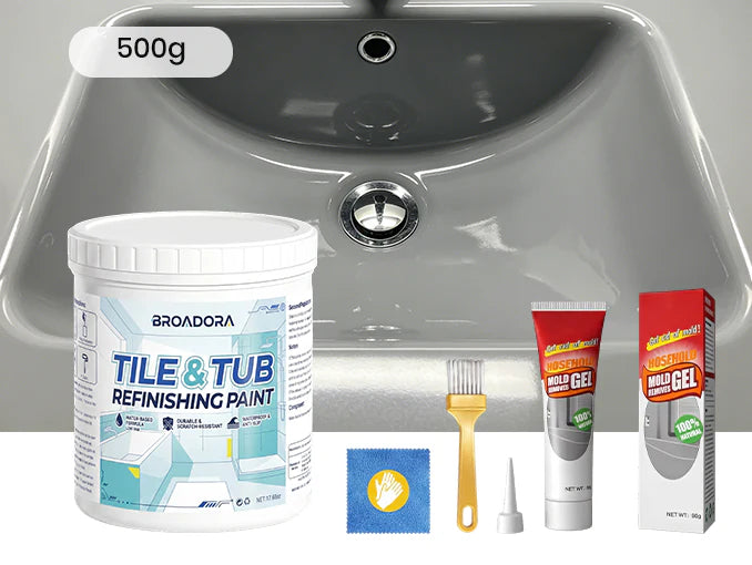 🥳2026 HOT SALE🥳💞50K+ SOLD!🛁🎨 50% OFF! Tile & Tub Refinishing Paint Kit – Waterproof, anti‑slip finish. Covers stains & cracks. Easy DIY, no pro needed. ✨🛡️