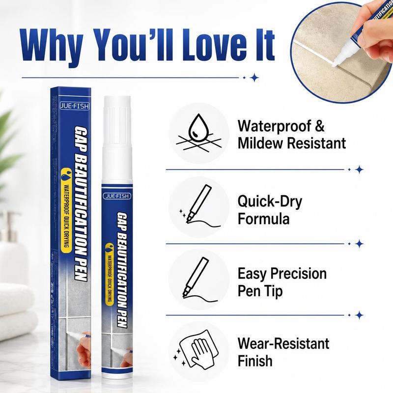 🖌️Tile Grout Repair Marker Pen✨ Renew Your Tile Grout in Seconds – Waterproof, Precision Marker for Home Renovation! ✨