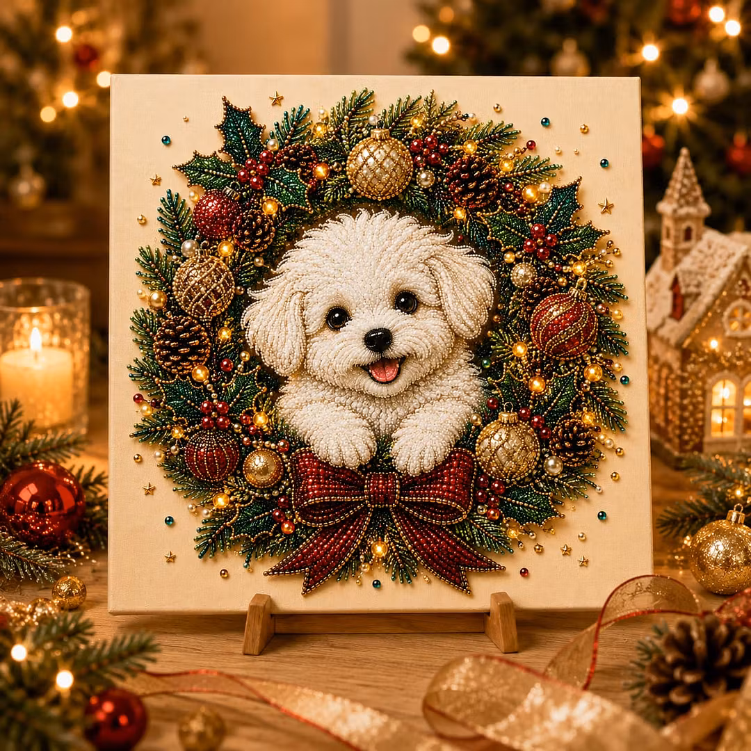 🔥Last Day Promotion 50% OFF丨Christmas puppy pearl DIY