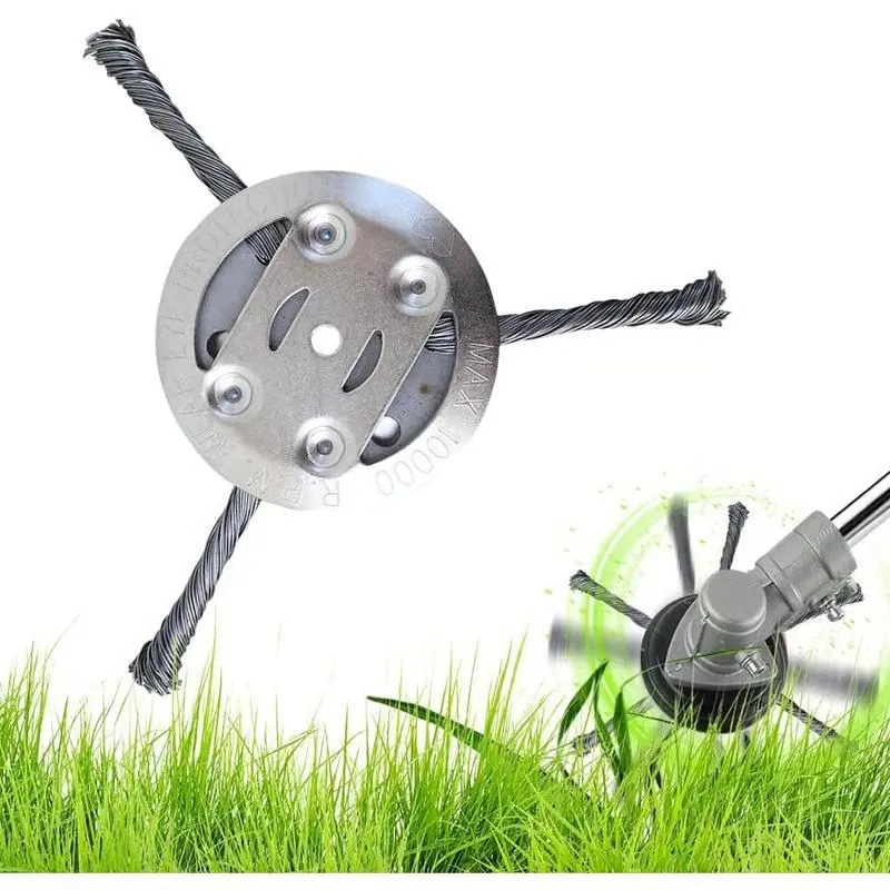 🔥👨‍🌾6 inch Steel Wire Brush Cutter Trimmer Head