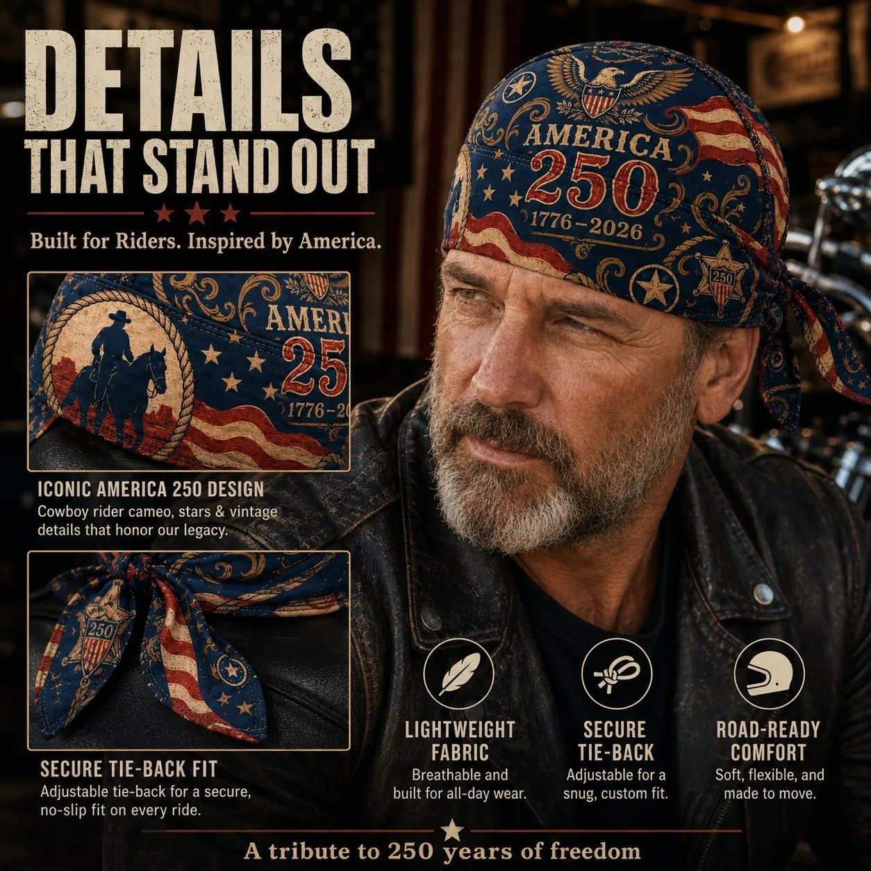 All-Angle Detailed Custom Biker Cap Layout Presentation