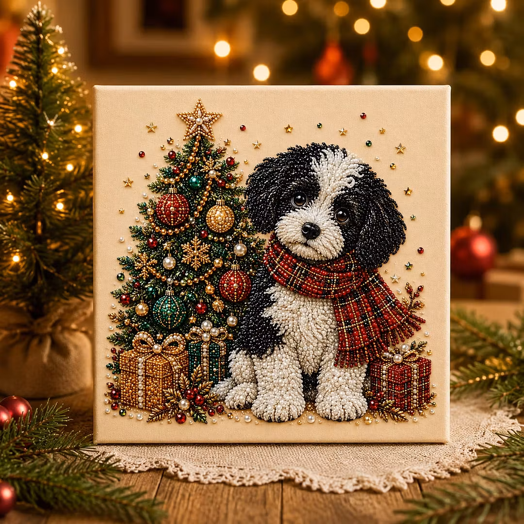 🔥Last Day Promotion 50% OFF丨Christmas puppy pearl DIY
