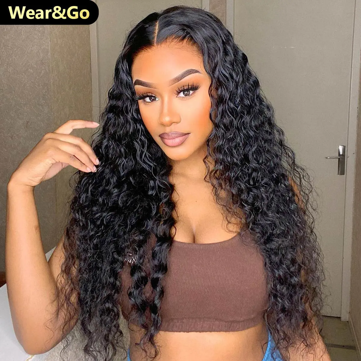 [NEW IN] vivHAIR Water Wave Pre Bleached Tiny Knots Pre Cut Lace 7x5 HD Wear Go Glueless Wigs Human Hair Wigs For Beginners TikTokShopBlackFriday