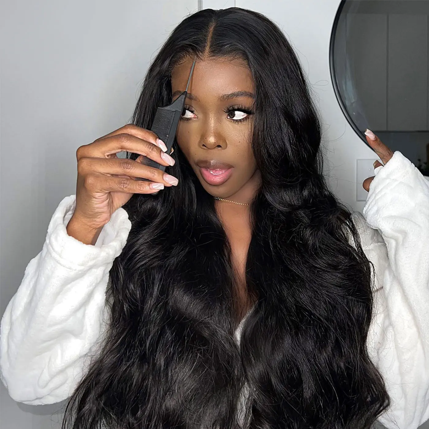 [Free Upgraded] viv HAIR Wear And Go Glueless Wigs Pre Cut 7x5 HD Straight Lace Human Hair Wigs Pre Bleached Tiny Knots Beginner Friendly#SummerVibes
