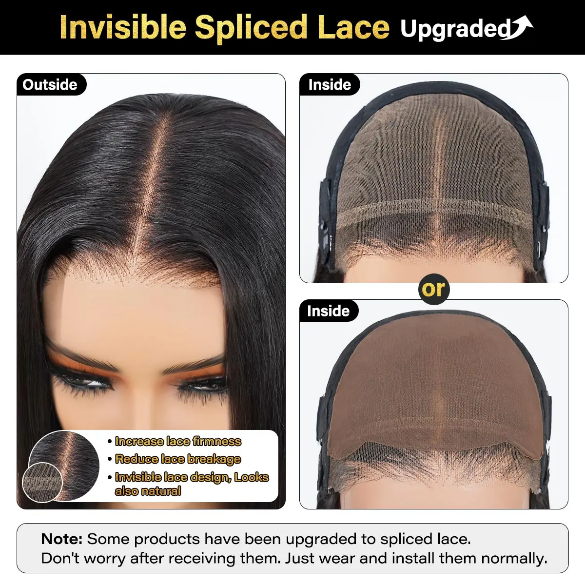 [Free Upgraded] viv HAIR Wear And Go Glueless Wigs Pre Cut 7x5 HD Straight Lace Human Hair Wigs Pre Bleached Tiny Knots Beginner Friendly#SummerVibes