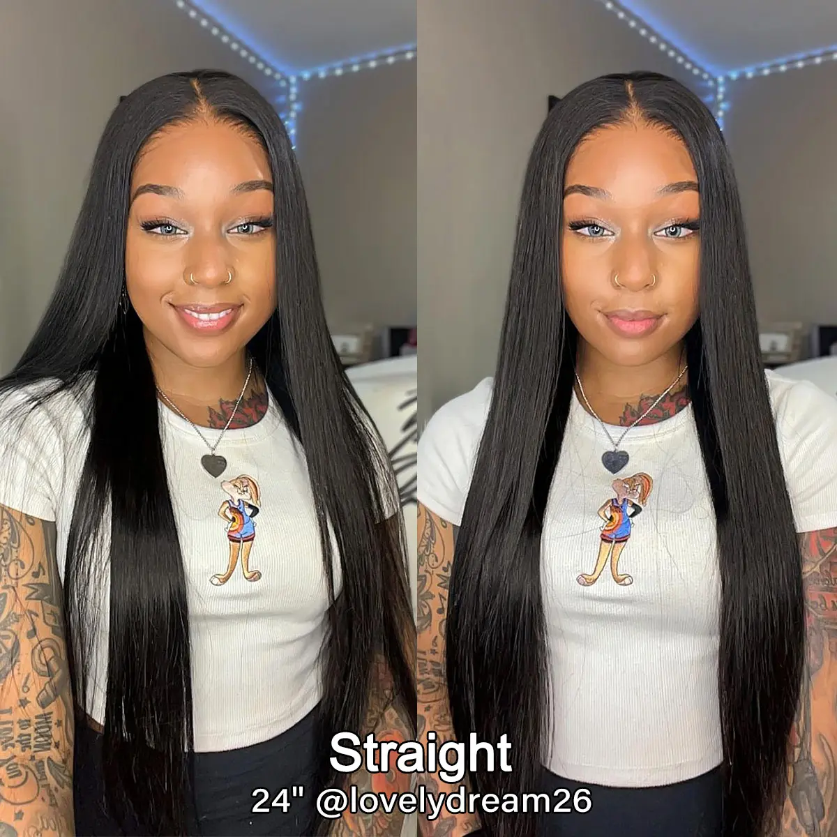 [Free Upgraded] viv HAIR Wear And Go Glueless Wigs Pre Cut 7x5 HD Straight Lace Human Hair Wigs Pre Bleached Tiny Knots Beginner Friendly#SummerVibes