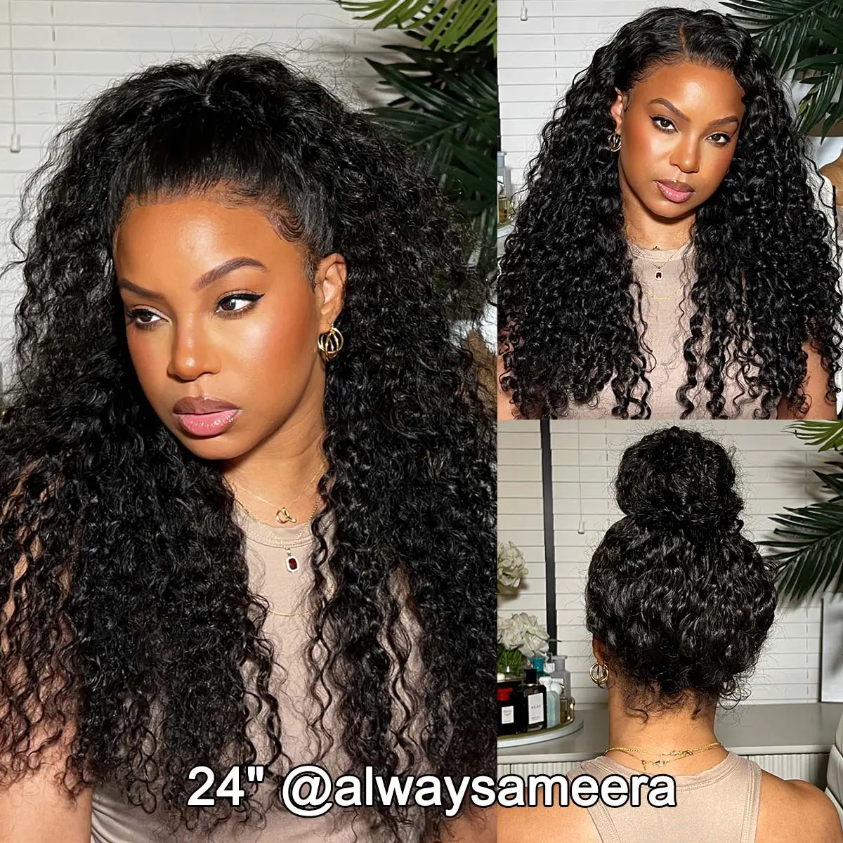 [NEW IN] OQ HAIR Water Wave 360 Lace Frontal Wear Go Glueless Wig Bleached Knots Pre-Cut Lace Invisi Drawstring Human Hair Wig