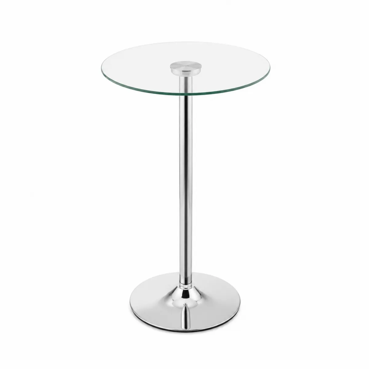 Stolik kawowy szkło hartowane stal nierdzewna 60 cm x 40 cm-Zengloweu