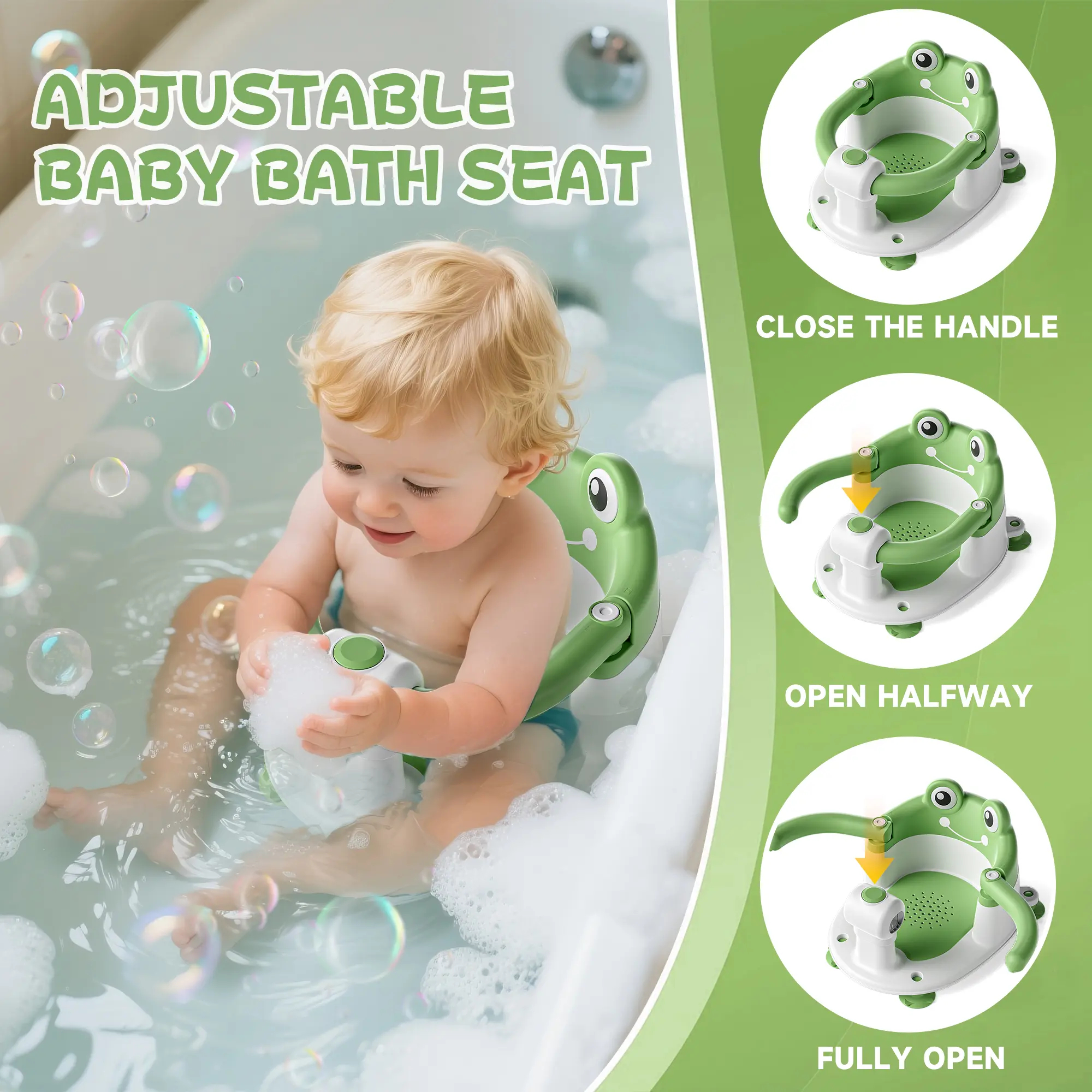 Miumustore Foldable Baby Bath Chair