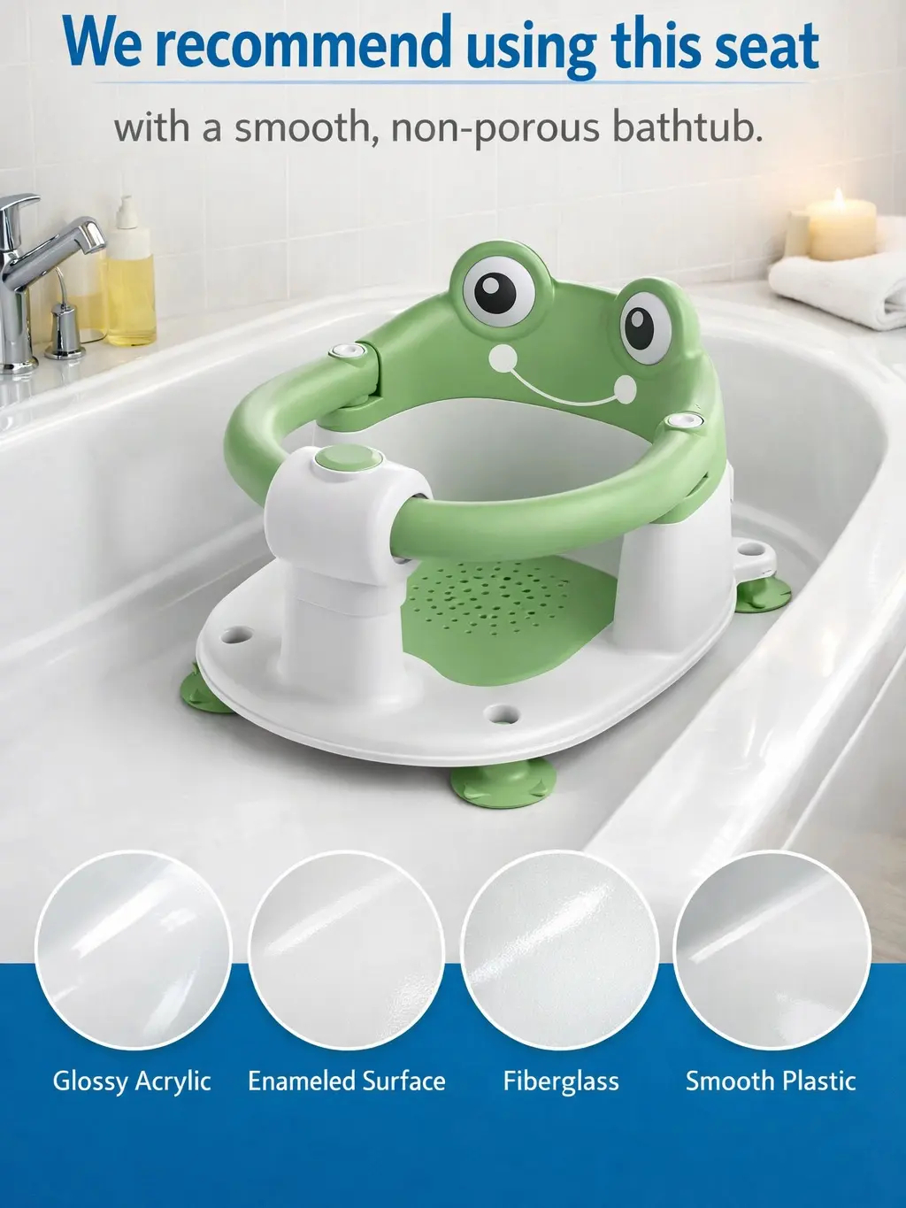 Miumustore Foldable Baby Bath Chair