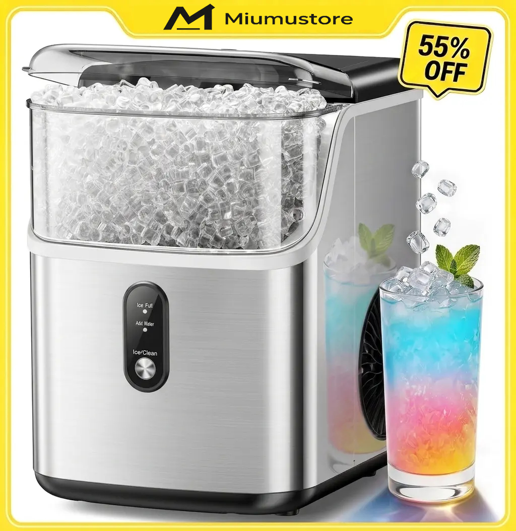 Miumustore Nugget Ice Maker Countertop