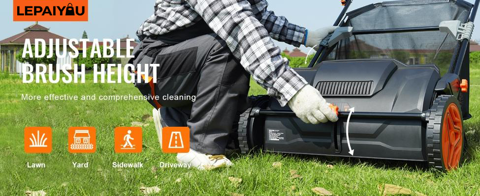 VEVOR 21-Inch Push Lawn Sweeper with 3.5 cu. ft. Hopper