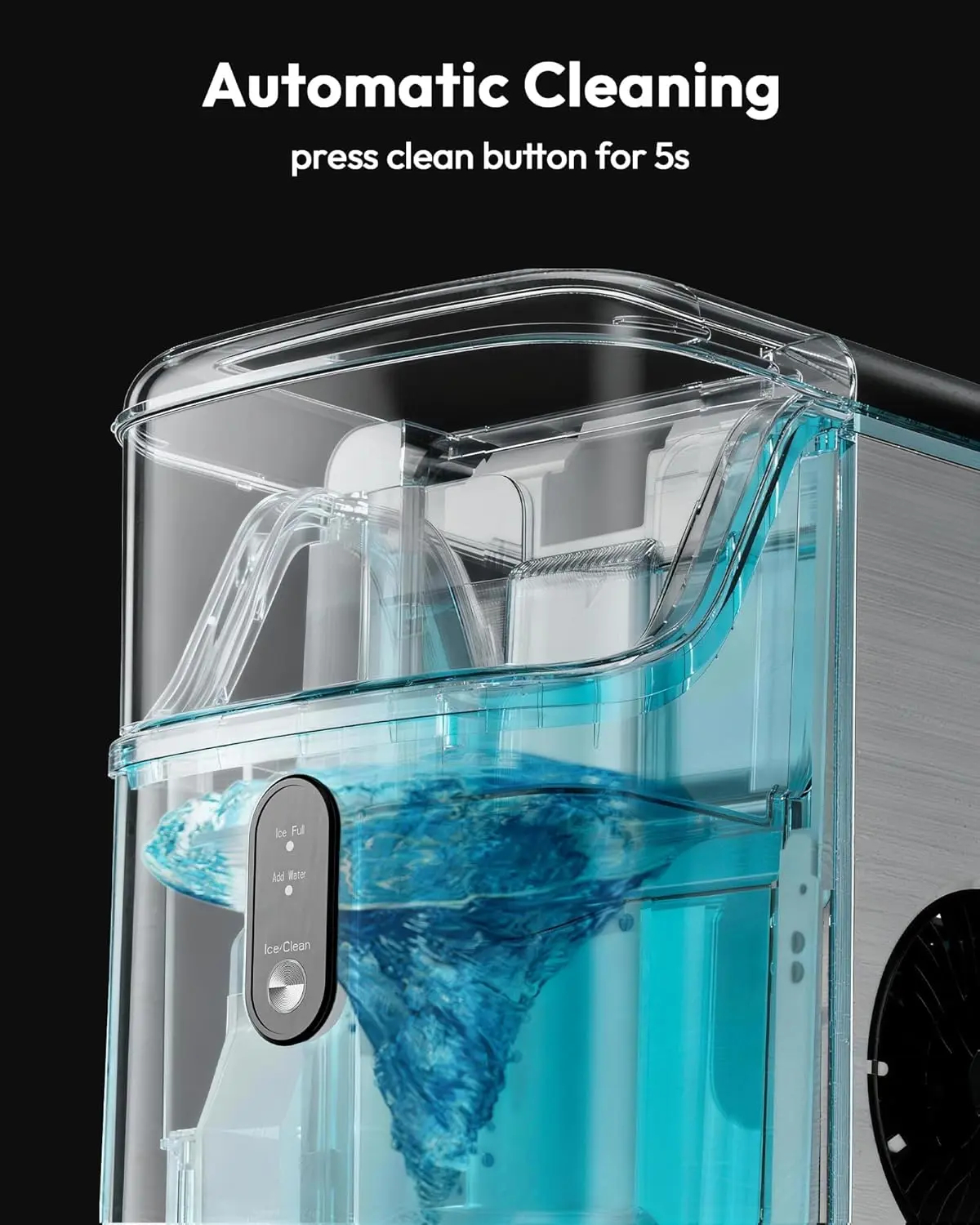 Miumustore Nugget Ice Maker Countertop
