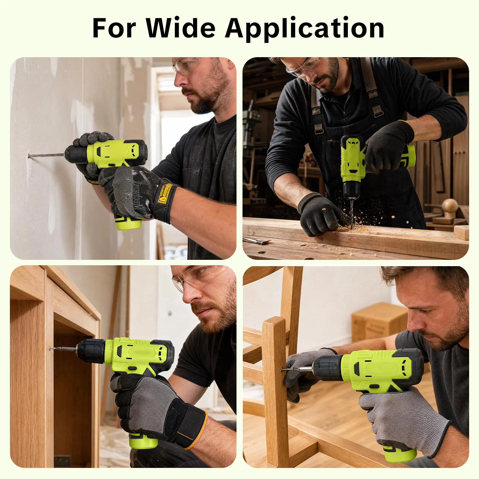 Miumustore 126-piece tool kit, including a cordless drill, suitable for home and DIY projects.
