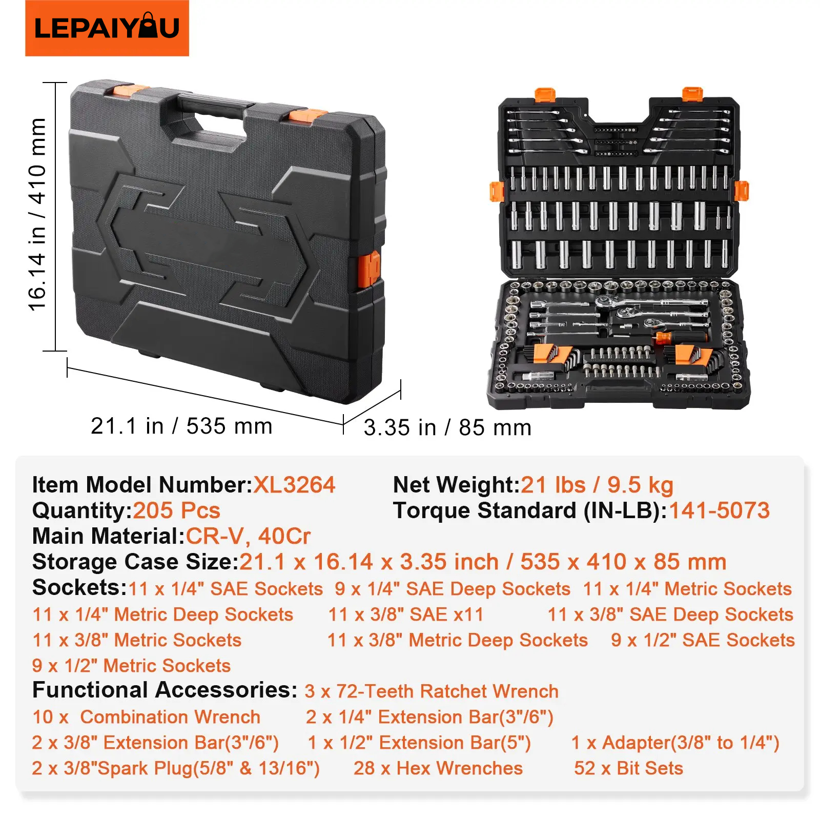 Miumustore Automotive Precision Sleeve Tool Set