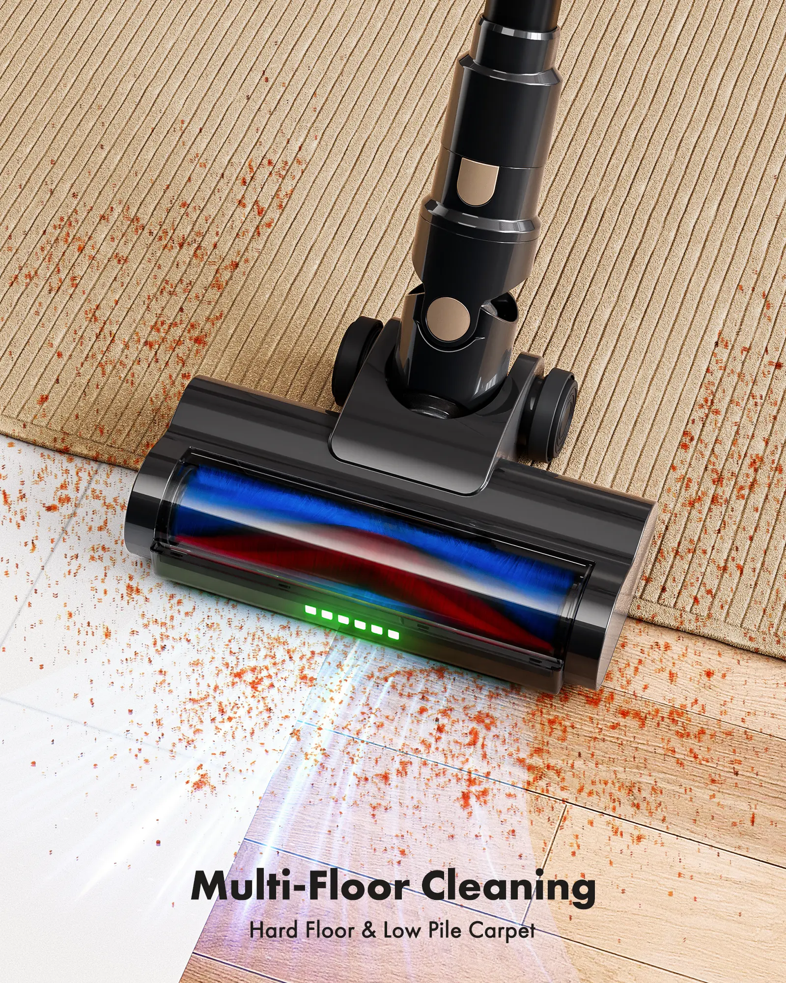 【lepaiyou 2026 Newly Upgraded】The Trucozie T350 cordless vacuum cleaner now features an upgraded green LED dust level indicator and an upright mode. Brought to you by lepaiyou, your trusted European retailer.