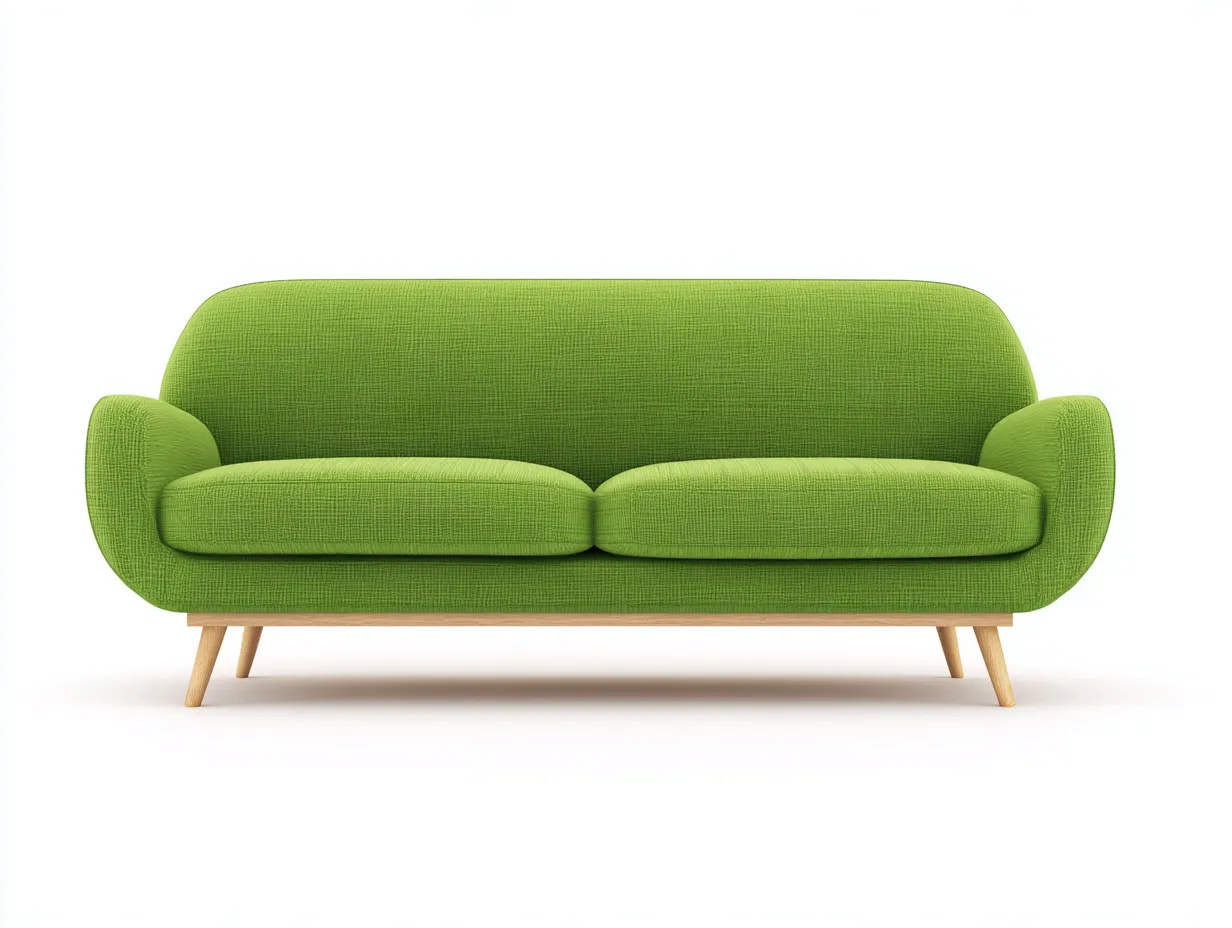 Zweisitzer Sofa-Stoff-Holz-168x84x79 cm-Grün-Minimalistischer Stil-Javiaiodwell