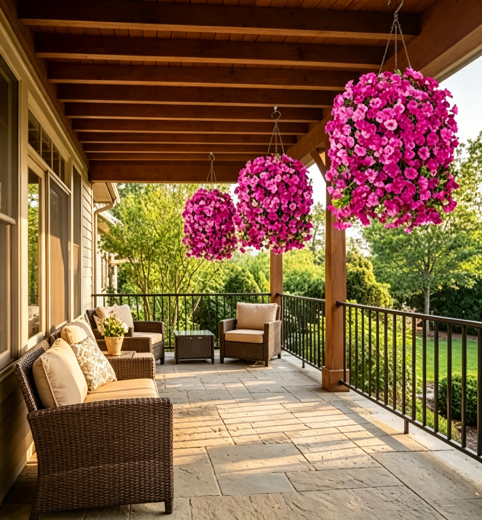 🔥70% Off Last Day🔥Ever bloom Cascades Timeless Beauty & Effortless Ambiance ,UV Resistant Artificial Petunias Flowers