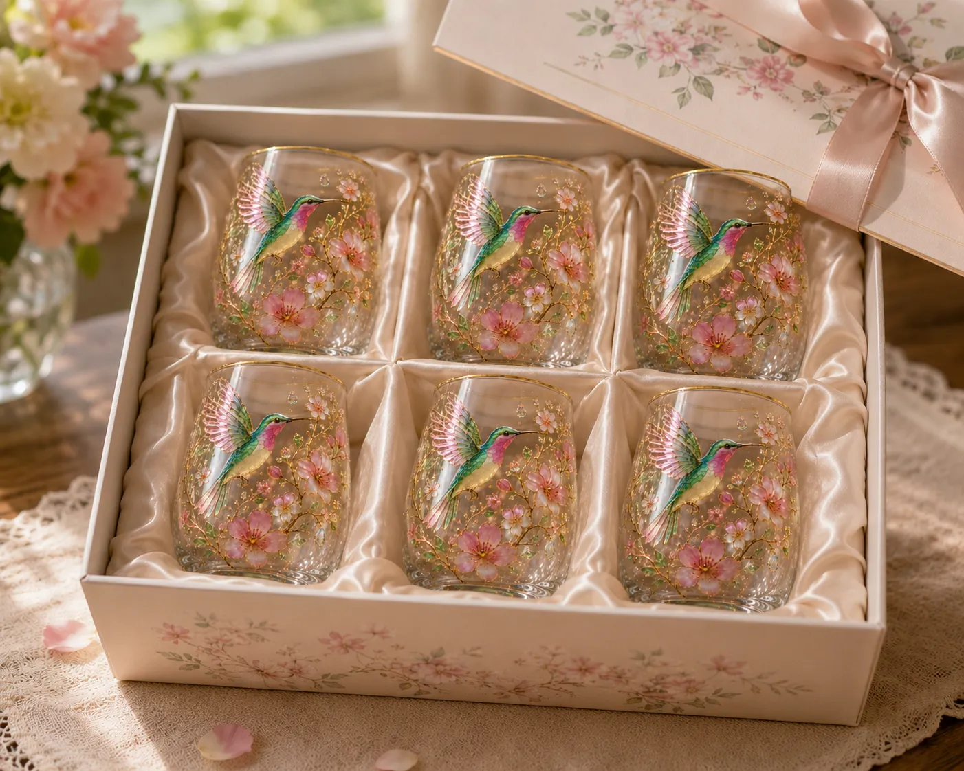 🌸 Limited Edition 2026 Garden Morning Bliss Glass Cup Collection ☕🐦