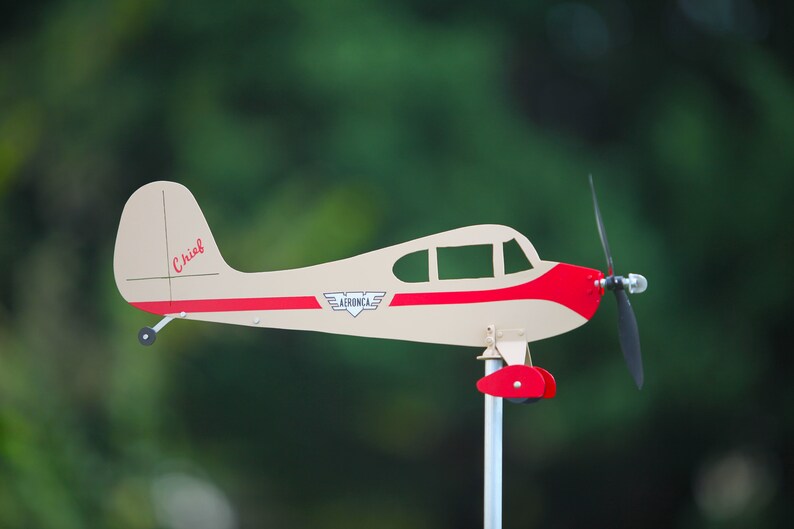 Personalized Civil Aviation Plane Family Model Outdoor Patio Decor Stake