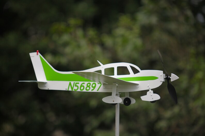 Personalized Civil Aviation Plane Family Model Outdoor Patio Decor Stake