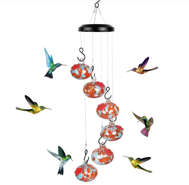 🔥Last Day 50% OFF 🎐Charming Wind Chimes Hummingbird feeders