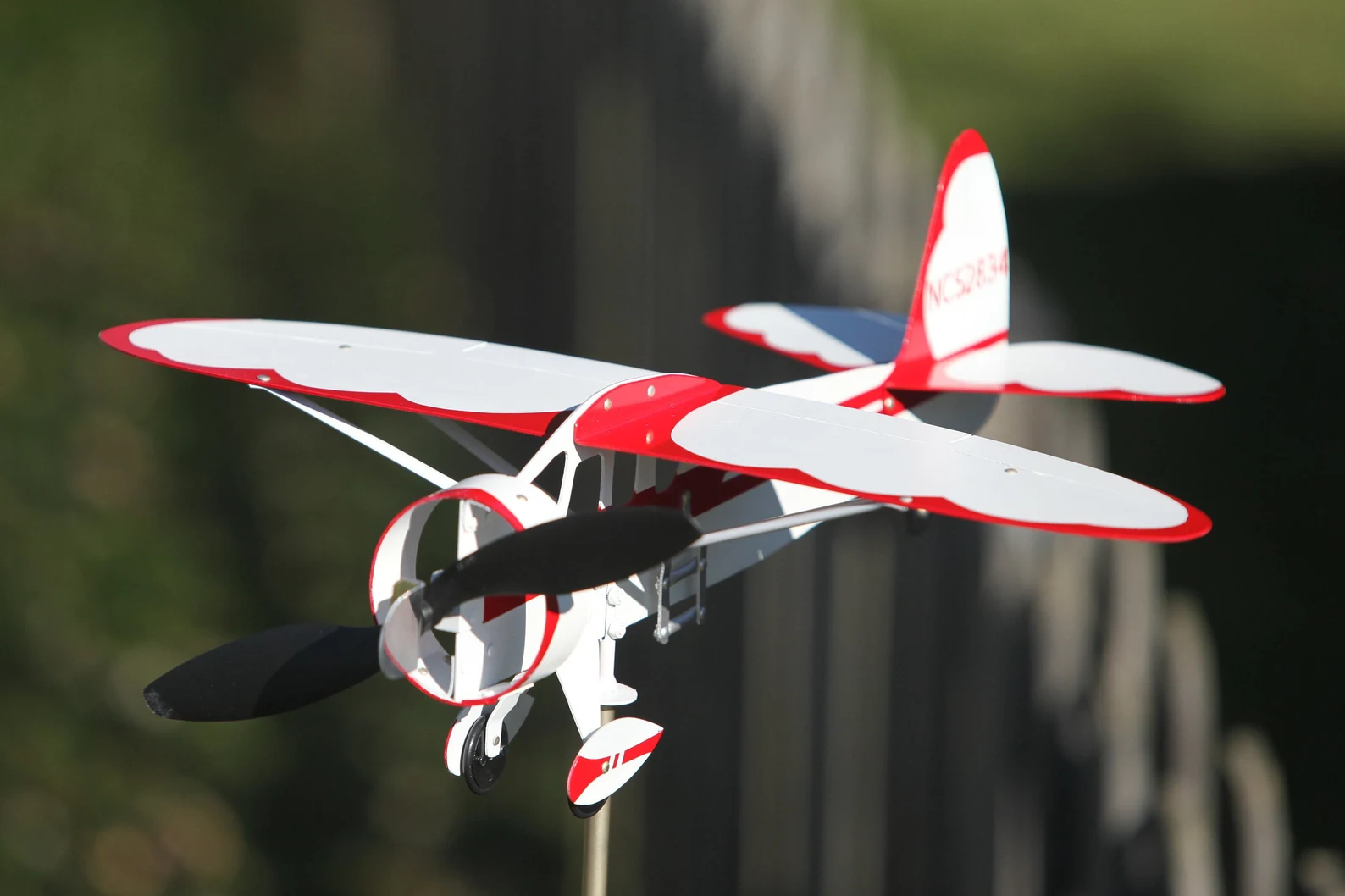 Personalized Civil Aviation Plane Family Model Outdoor Patio Decor Stake