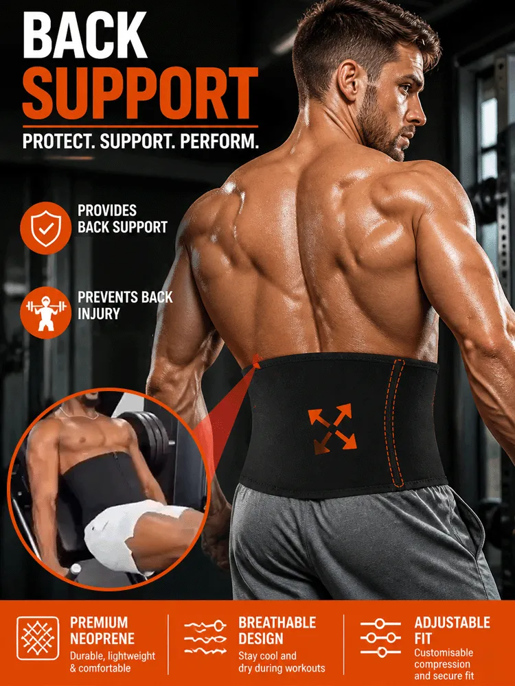 【Waist instantly tightened by 5cm】Sweat-shaping waist belt