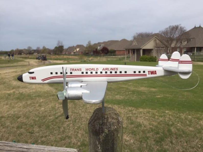 Personalized Civil Aviation Plane Family Model Outdoor Patio Decor Stake