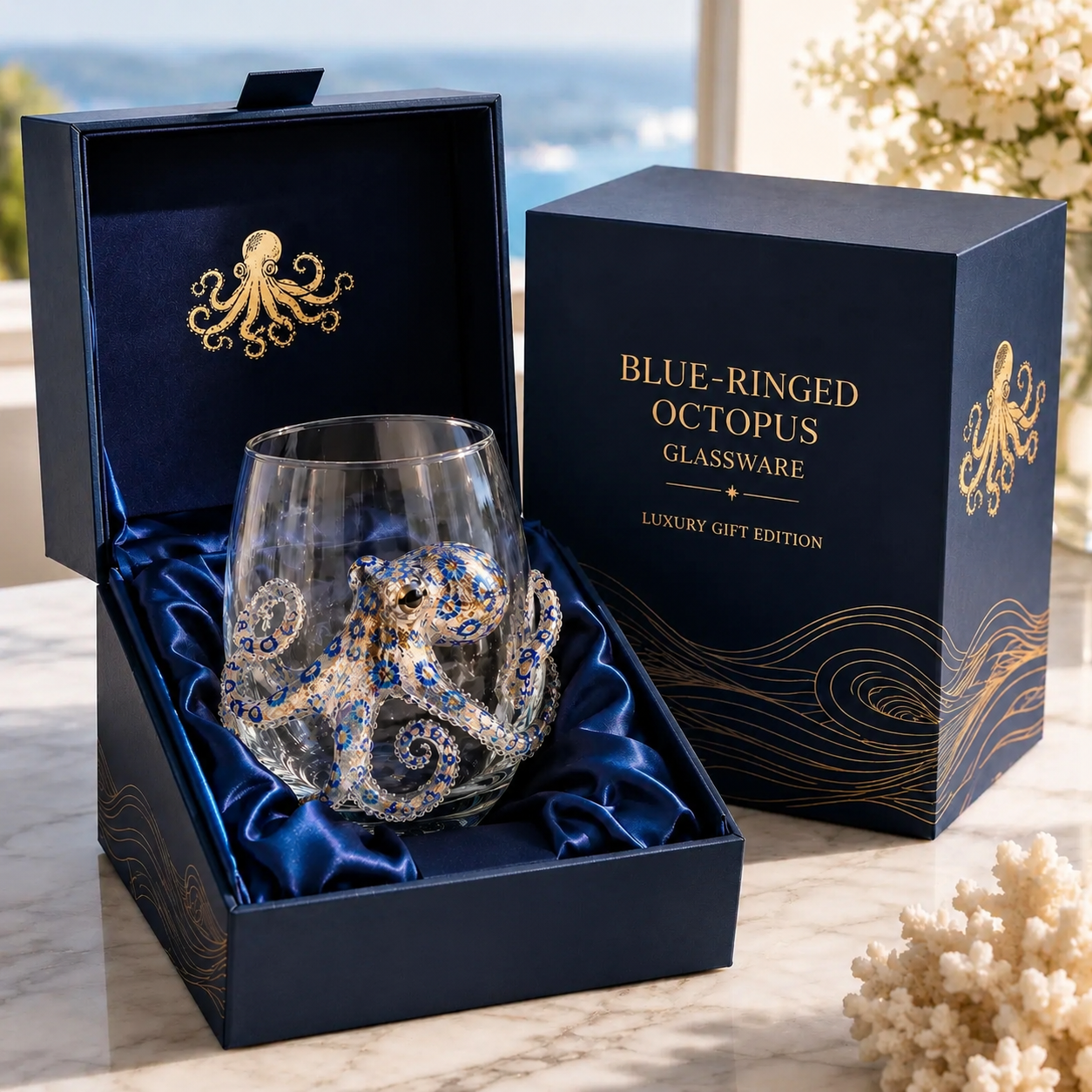 🔥 Last Day 49% OFF – 🌊 3D Ocean Animal Artisan Glassware Collection