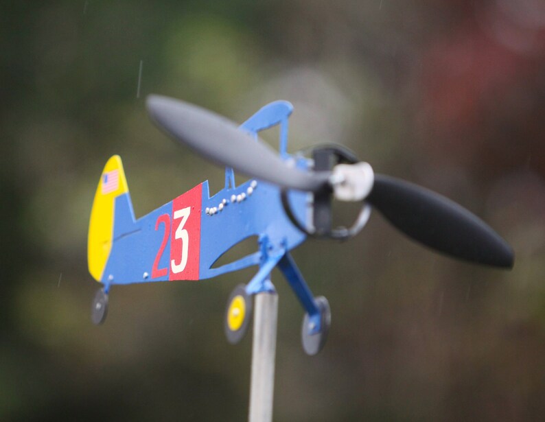Personalized Civil Aviation Plane Family Model Outdoor Patio Decor Stake