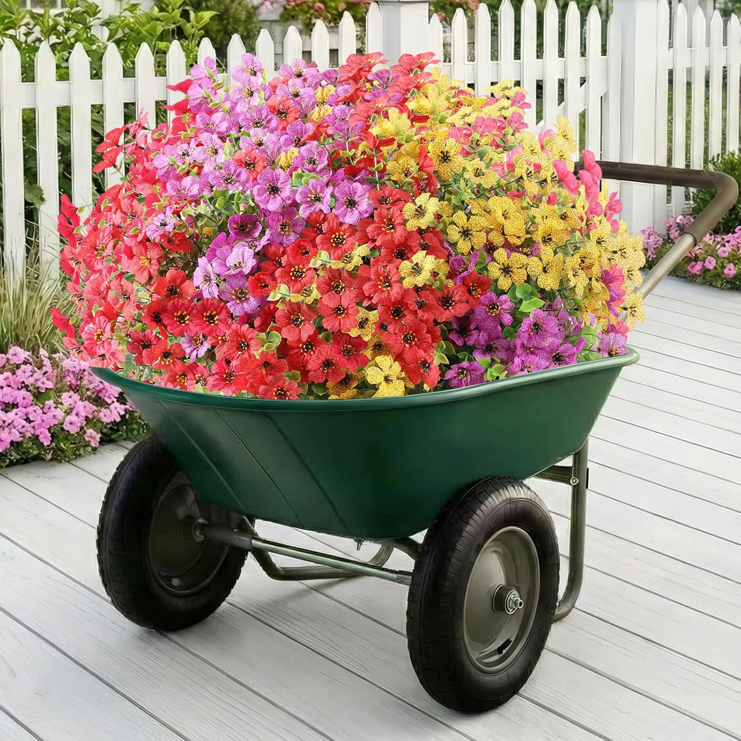 🔥Realistic UV-Resistant Outdoor Flowers – Zero Maintenance